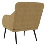 Brown velvet armchair 63x76x80 cm by , Armchairs - Ref: Foro24-351442, Price: 86,38 €, Discount: %