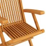 Garden chairs 6 units teak wood with burgundy cushions by , Garden chairs - Ref: Foro24-3062565, Price: 438,27 €, Discount: %