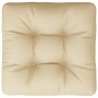 Cojín para sofá de palets de tela beige 50x50x12 cm de , Cojines para sillas y sofás - Ref: Foro24-314370, Precio: 21,07 €, D...