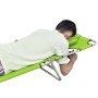 Folding steel sun lounger with apple green head cushion. by , Loungers - Ref: Foro24-41484, Price: 64,15 €, Discount: %