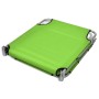 Folding steel sun lounger with apple green head cushion. by , Loungers - Ref: Foro24-41484, Price: 64,15 €, Discount: %