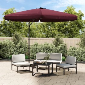 Garden umbrella with steel pole 300 cm burgundy by , Umbrellas - Ref: Foro24-47316, Price: 88,99 €, Discount: %