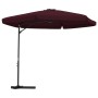 Garden umbrella with steel pole 300 cm burgundy by , Umbrellas - Ref: Foro24-47316, Price: 88,99 €, Discount: %