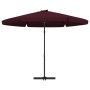 Garden umbrella with steel pole 300 cm burgundy by , Umbrellas - Ref: Foro24-47316, Price: 88,99 €, Discount: %