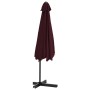 Garden umbrella with steel pole 300 cm burgundy by , Umbrellas - Ref: Foro24-47316, Price: 88,99 €, Discount: %