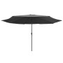 Outdoor-Regenschirm mit anthrazitgrauer Metallstange 390 cm von , Sonnenschirme - Ref: Foro24-47380, Preis: 77,79 €, Rabatt: %