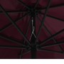 Outdoor umbrella with a 390 cm red burgundy metal pole by , Umbrellas - Ref: Foro24-47382, Price: 77,99 €, Discount: %