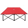 Folding double steel red sun lounger by , Loungers - Ref: Foro24-47761, Price: 111,48 €, Discount: %