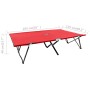 Folding double steel red sun lounger by , Loungers - Ref: Foro24-47761, Price: 111,48 €, Discount: %