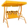 Rocking chair for children, yellow fabric, 115x75x110 cm by , Garden rockers - Ref: Foro24-48098, Price: 102,45 €, Discount: %