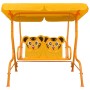 Banco balancín para niños tela amarillo 115x75x110 cm de , Balancines de jardín - Ref: Foro24-48098, Precio: 102,45 €, Descue...