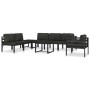 Anthracite grey aluminum coffee table by , Modular outdoor sofas - Ref: Foro24-49242, Price: 90,99 €, Discount: %