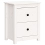 Bedside tables 2 pcs solid white pine wood 50x35x61.5 cm by vidaXL, Nightstands - Ref: Foro24-813682, Price: 133,38 €, Discou...