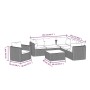 Garden furniture and cushions set 7 pieces black synthetic rattan by vidaXL, Modular outdoor sofas - Ref: Foro24-46552, Price...