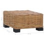 Natural rattan coffee table 47x47x28 cm by vidaXL, Modular outdoor sofas - Ref: Foro24-286282, Price: 82,99 €, Discount: %