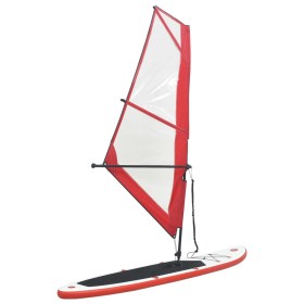 Aufblasbares Paddelbrett mit rotem und weißem Segel von , Paddleboards - Ref: Foro24-92209, Preis: 253,99 €, Rabatt: %