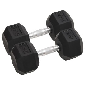 Dumbbells 2 units cast iron 30 kg by , free weight - Ref: Foro24-93606, Price: 129,88 €, Discount: %