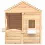 Playhouse with lockable door and fir wood flower pots by , Children's houses - Ref: Foro24-93686, Price: 283,55 €, Discount: %