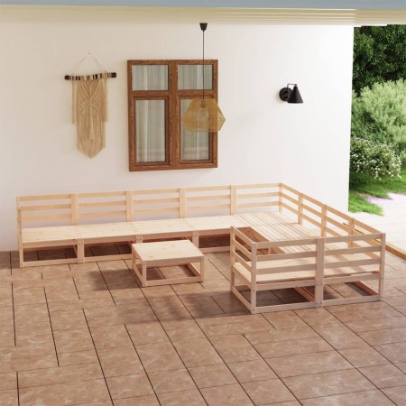 10-teiliges Gartenmöbel-Set aus massivem Kiefernholz von , Gartensets - Ref: Foro24-3075989, Preis: 597,99 €, Rabatt: %