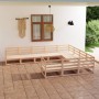 Juego de muebles de jardín 10 piezas madera maciza de pino de , Conjuntos de jardín - Ref: Foro24-3075994, Precio: 641,81 €, ...