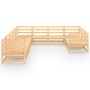 Juego de muebles de jardín 10 piezas madera maciza de pino de , Conjuntos de jardín - Ref: Foro24-3075994, Precio: 641,81 €, ...