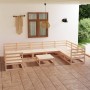 Juego de muebles de jardín 10 piezas madera maciza de pino de , Conjuntos de jardín - Ref: Foro24-3076264, Precio: 635,18 €, ...