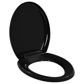 Toilet lid soft close and quick release black by , Toilet and bidet seats - Ref: Foro24-145016, Price: 27,01 €, Discount: %