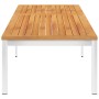 Tumbona de madera maciza de acacia y acero inoxidable de vidaXL, Tumbonas - Ref: Foro24-46493, Precio: 204,97 €, Descuento: %