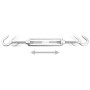 Set of 8 stainless steel sail shade accessories by , Accessories for awnings - Ref: Foro24-310247, Price: 21,31 €, Discount: %