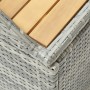 Gray synthetic rattan garden storage bench 120 cm by vidaXL, garden benches - Ref: Foro24-46481, Price: 228,87 €, Discount: %