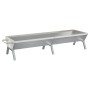 Stainless steel silver barbecue tray 158x42x31 cm by , Barbecues - Ref: Foro24-319968, Price: 105,29 €, Discount: %