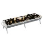 Stainless steel silver barbecue tray 158x42x31 cm by , Barbecues - Ref: Foro24-319968, Price: 105,29 €, Discount: %