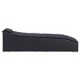 Tumbona con cojín ratán sintético negro de vidaXL, Tumbonas - Ref: Foro24-46541, Precio: 252,20 €, Descuento: %