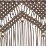 Macramé cotton curtain in gray taupe 140x240 cm by , Curtains and curtains - Ref: Foro24-323980, Price: 50,70 €, Discount: %