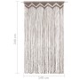 Cortina de macramé algodón gris taupé 140x240 cm de , Cortinas y visillos - Ref: Foro24-323980, Precio: 50,70 €, Descuento: %