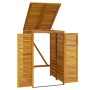 Solid acacia wood trash can shed 70x89x117 cm by , Waste container supports - Ref: Foro24-360027, Price: 207,68 €, Discount: %