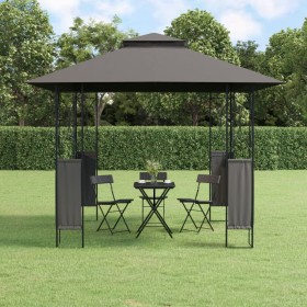 Gazebo with anthracite gray steel roof 300x300x270 cm by , Tents and gazebos - Ref: Foro24-360141, Price: 209,41 €, Discount: %