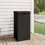 Outdoor black polypropylene trash can 41x41x86 cm by , Garbage cans and trash cans - Ref: Foro24-364171, Price: 119,66 €, Dis...