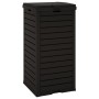 Cubo de basura de exterior polipropileno negro 41x41x86 cm de , Cubos de la basura y papeleras - Ref: Foro24-364171, Precio: ...