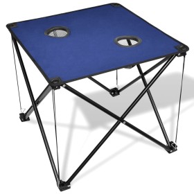 Folding blue camping table by , camping furniture - Ref: Foro24-41490, Price: 20,36 €, Discount: %