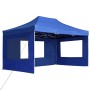 Carpa plegable profesional con paredes aluminio azul 4,5x3 m de , Carpas y cenadores - Ref: Foro24-45497, Precio: 320,25 €, D...