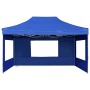 Carpa plegable profesional con paredes aluminio azul 4,5x3 m de , Carpas y cenadores - Ref: Foro24-45497, Precio: 320,25 €, D...