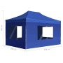 Professioneller Faltpavillon mit blauen Aluminiumwänden 4,5x3 m von , Zelte und Pavillons - Ref: Foro24-45497, Preis: 287,62 ...