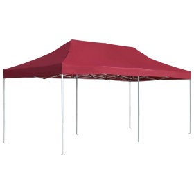 Carpa plegable profesional de aluminio rojo vino tinto 6x3m de , Carpas y cenadores - Ref: Foro24-45504, Precio: 294,99 €, De...