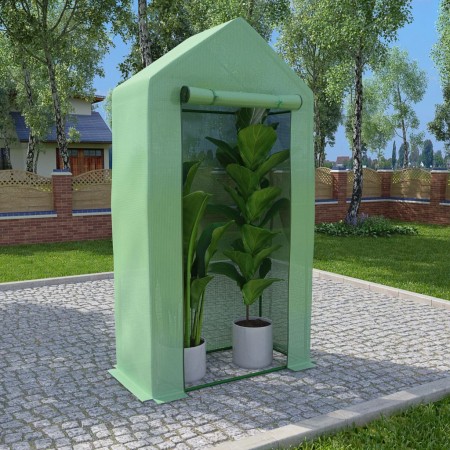 Greenhouse with steel structure 0.5 m² 1x0.5x1.9 m by , Greenhouses - Ref: Foro24-48168, Price: 36,24 €, Discount: %