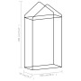 Greenhouse with steel structure 0.5 m² 1x0.5x1.9 m by , Greenhouses - Ref: Foro24-48168, Price: 36,24 €, Discount: %