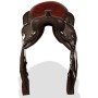 Western saddle, headstall, and breast collar real leather 12" brown by , Frames - Ref: Foro24-91350, Price: 157,69 €, Discoun...