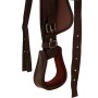 Western saddle, headstall, and breast collar real leather 12" brown by , Frames - Ref: Foro24-91350, Price: 157,69 €, Discoun...