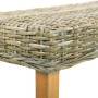 Bank aus natürlichem Kubu-Rattan und massivem Mangoholz, 160 cm von vidaXL, Ess- und Küchenbänke - Ref: Foro24-285795, Preis:...