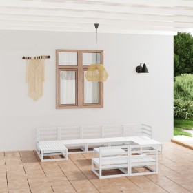 10-piece solid pine wood garden furniture set by , Garden sets - Ref: Foro24-3076090, Price: 502,99 €, Discount: %